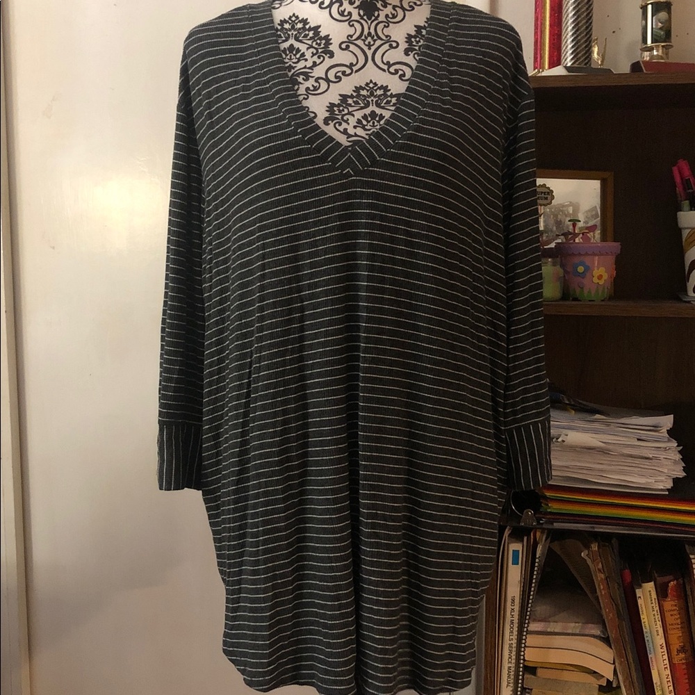 Striped V-Neck